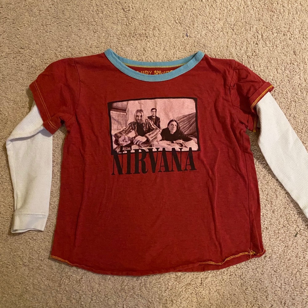 Rowdy sprout Nirvana long sleeve T